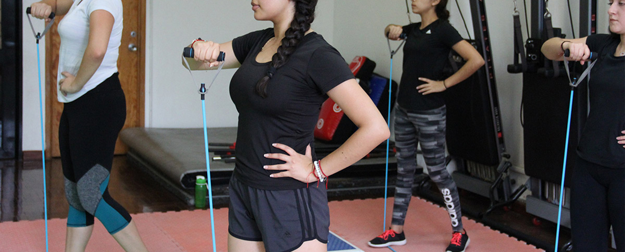 Abdomen y glúteo con step